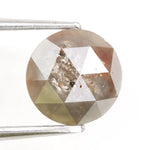 1.21Ct round rose cut diamond grey colored diamond loose stone for fine custom jewelry