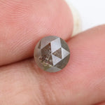 1.21Ct round rose cut diamond grey colored diamond loose stone for fine custom jewelry