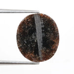 Oval cut rose cut diamond loose gemstone for custom jewelry.