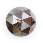 1.54 ct round rose cut diamond loose rustic diamond grey color diamond for custom ring