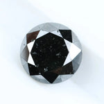 1.05 Carat Natural Black Diamond Round Cut Loose for Fine Jewelry, Custom Rings, and Designer Creations