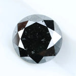 1.05 Carat Natural Black Diamond Round Cut Loose for Fine Jewelry, Custom Rings, and Designer Creations