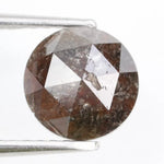 1.54 ct round rose cut diamond loose rustic diamond grey color diamond for custom ring