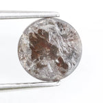 1.54 ct round rose cut diamond loose rustic diamond grey color diamond for custom ring