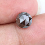 1.54 ct round rose cut diamond loose rustic diamond grey color diamond for custom ring