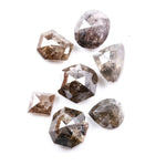 natural diamond mix colour lot with pear square and Asscher cut loose earth mined diamonds