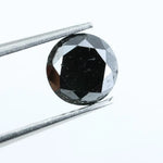 1.12 Ct Genuine Natural Black Diamond Round Brilliant Cut Loose for Elegant Engagement Rings and Luxury Jewelry