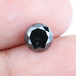 1.12 Ct Genuine Natural Black Diamond Round Brilliant Cut Loose for Elegant Engagement Rings and Luxury Jewelry