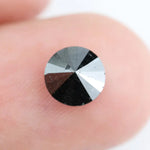 1.12 Ct Genuine Natural Black Diamond Round Brilliant Cut Loose for Elegant Engagement Rings and Luxury Jewelry