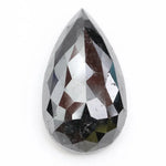 pear cut , grey black natural loose diamond , what does diamond represent in engagement ring