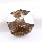 Portuguese cut natural diamond with brown-grey tone, earth mined loose diamond Earth mined radiant style natural diamond