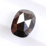 Natural brown-grey diamond with rustic inclusions, earth-mined loose diamond