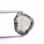raw uncut diamond ring with real diamond rock natural crystal texture black rough diamond