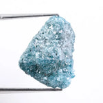 raw uncut diamond engagement ring with rough natural diamond appearance blue rough diamond