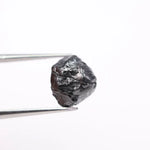 raw uncut diamond ring with real diamond rock natural crystal texture black rough diamond