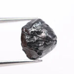 raw uncut diamond ring with real diamond rock natural crystal texture black rough diamond