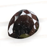 pear cut , grey black natural loose diamond , pear shaped diamond necklace grey black fine luxury jewelry pendant