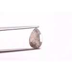 1.89 Ct natural pear cut diamond, grey diamond wedding ring, vs1 natural diamond, wedding rings natural diamond.