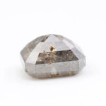 radiant cut , grey natural loose diamond , rectangular radiant cut diamond elegant modern faceted gemstone