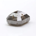 radiant cut , grey natural loose diamond , rectangular radiant cut diamond elegant modern faceted gemstone