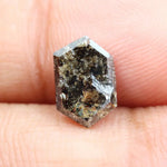 hexagon cut natural diamond engagement ring and hexagon cut natural diamond