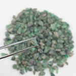 Natural rough emerald stone green uncut emerald crystal gemstone