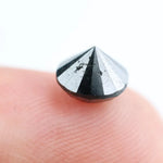 1.67 Ct Round Cut Natural Black Diamond Loose for Fine Jewelry, Engagement Rings, and Statement Designs