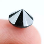 3.57 Ct Authentic Natural Black Diamond Round Cut Loose for Luxury Engagement Rings and Jewelry