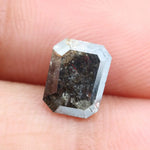 1.30 Ct Brown Grey Natural Diamond Emerald Cut Elegant Loose Stone for Custom Jewelry