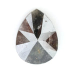brown and black diamonds natural and pear cut natural diamond engagement ring