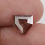brown color lab grown 1.46ct diamond with brilliant sparkle