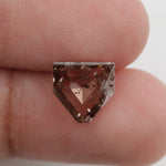 brown color lab grown 1.46ct diamond with brilliant sparkle