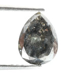brown and black diamonds natural and pear cut natural diamond engagement ring