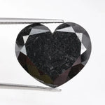 heart cut, black natural loose diamond, natural galaxy black diamond in a romantic heart cut with a vintage bridal jewelry design.