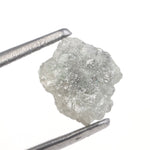 grey color raw uncut diamond ring and raw stone jewelry