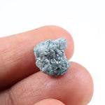 large raw diamond crystal with natural raw diamond in rock texture blue rough diamond