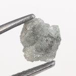 grey color raw uncut diamond ring and raw stone jewelry