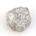 grey color raw uncut diamond engagement ring and raw uncut gems