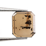 brown color elegant lab grown diamond nose stud