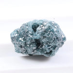 raw uncut diamond engagement ring with natural unpolished diamond appearance blue rough diamond