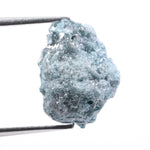 raw uncut diamond engagement ring with natural unpolished diamond appearance blue rough diamond