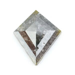 0.68 Ct brown yellow kite cut natural diamond with warm tones and unique shape for custom luxury jewelry