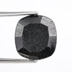 cushion cut , grey black loose natural diamond, cushion cut diamond vs emerald cut comparison gemstone shapes