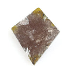 0.68 Ct brown yellow kite cut natural diamond with warm tones and unique shape for custom luxury jewelry