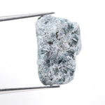 natural diamond identification comparing diamond stone and quartz crystal appearance blue rough diamond