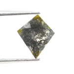 0.68 Ct brown yellow kite cut natural diamond with warm tones and unique shape for custom luxury jewelry