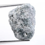 natural diamond identification comparing diamond stone and quartz crystal appearance blue rough diamond