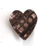 brown color lab grown torras diamond heart design