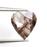 brown color lab grown torras diamond heart design