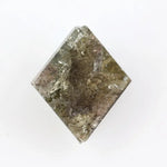 0.90 Ct brown grey green kite cut natural diamond with multi tone color and geometric shape for bold jewelry